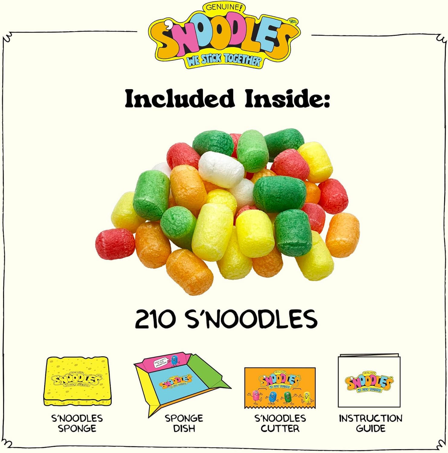 Schylling S-Noodles - Creative Building Craft Kit - Just Add Water - Ages 4 and Up - One Kit - Image 3